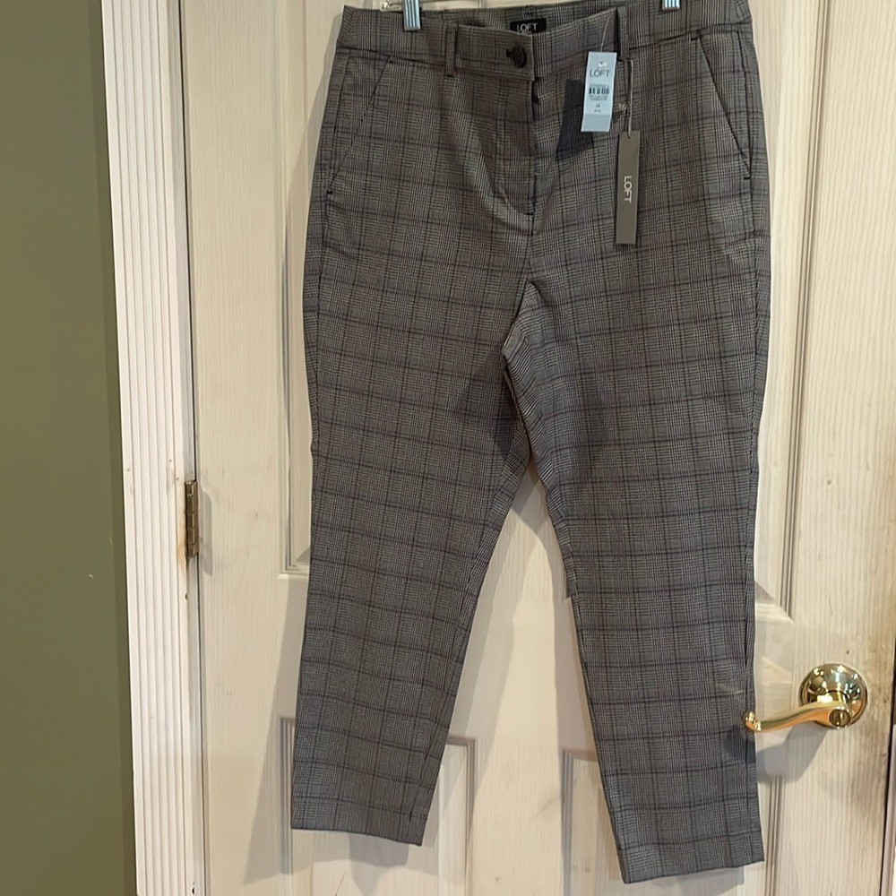 Ann Taylor Loft Petite 14p curvy skinny high waist skinny